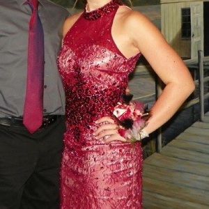 Maroon homecoming/prom dress